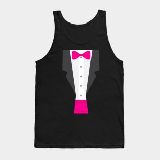 pink tux tuxedo Tank Top